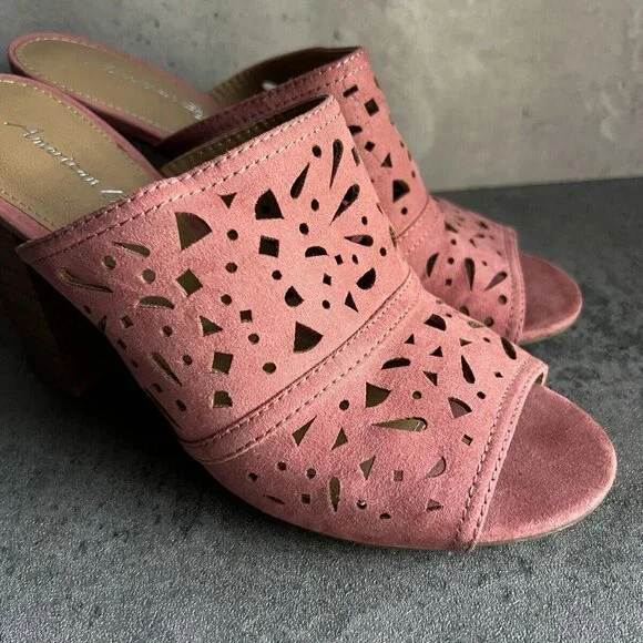 American Eagle Pink Hills Shoes Size 7 Pumps Heels - Picture 8 of 16